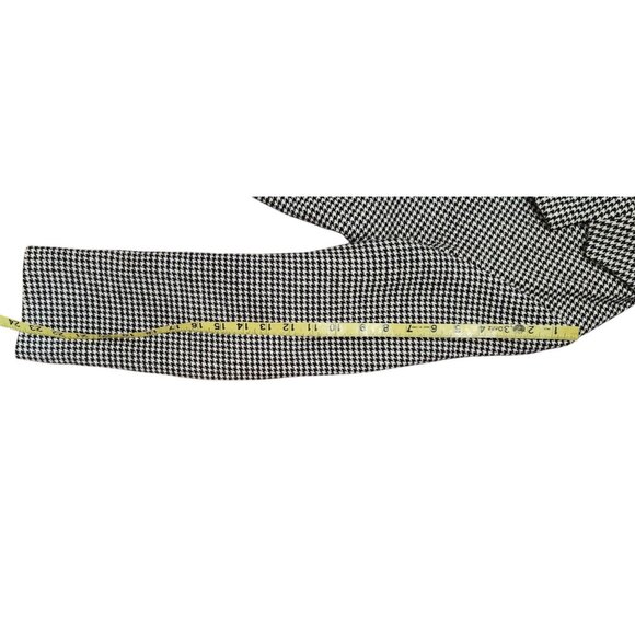 ZARA Houndstooth Tweed Frayed Jacket Blazer Coat - Size S - Black & White Check - Picture 15 of 16